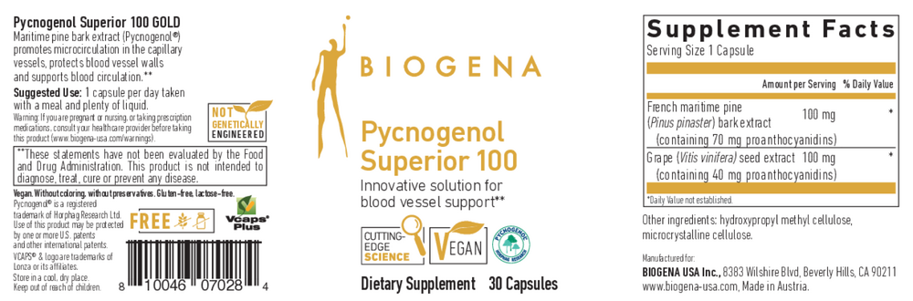 Pycnogenol Superior 100 GOLD
