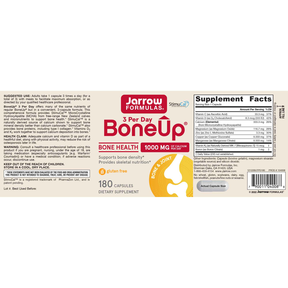 Bone-Up Three Per Day