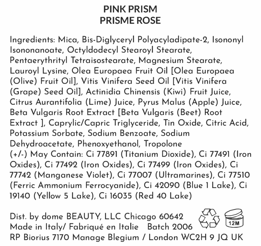 Diamond Shadow, Pink Prism