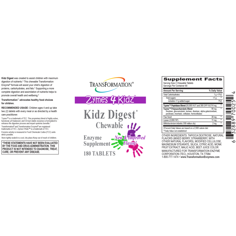 Kidz Digest Chewable