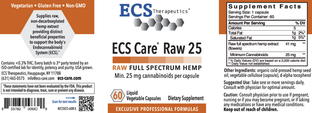 Mood & Mobility (formerly called ECS Care® Raw 25) (California Only)