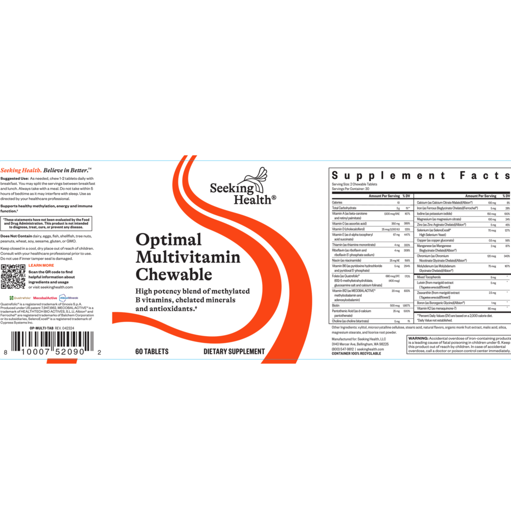 Optimal Multivitamin Chewable