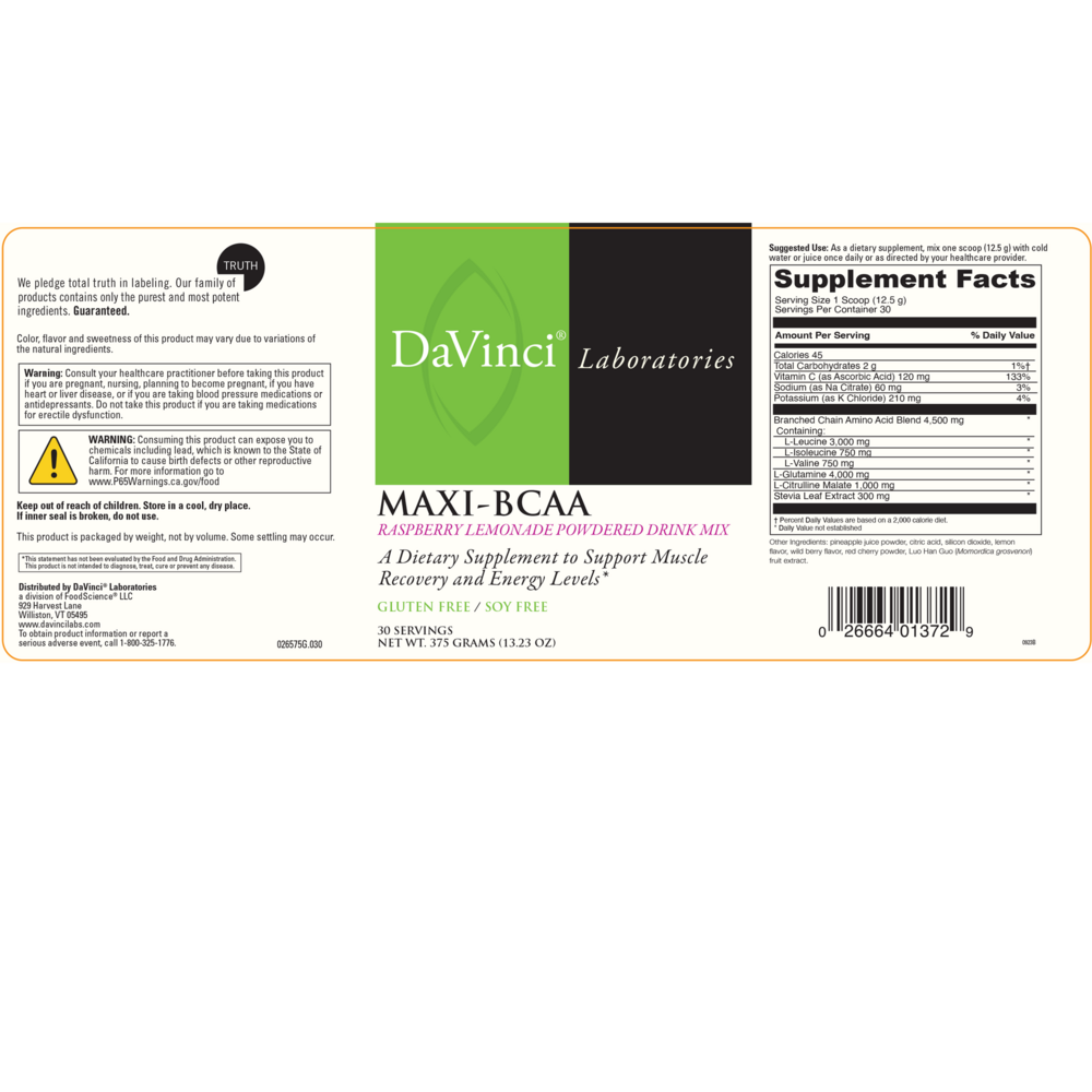 Maxi-BCAA (California Only)