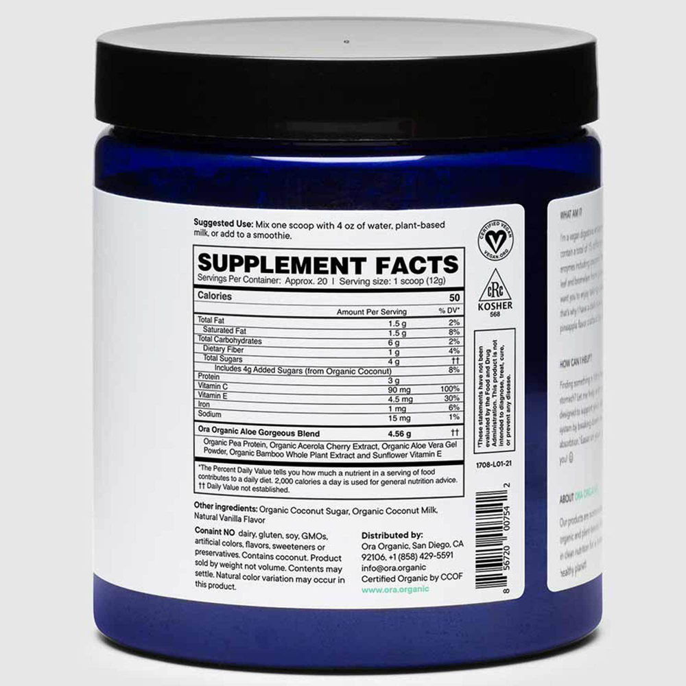 Aloe Gorgeous: Vegan Collagen Booster - Vanilla