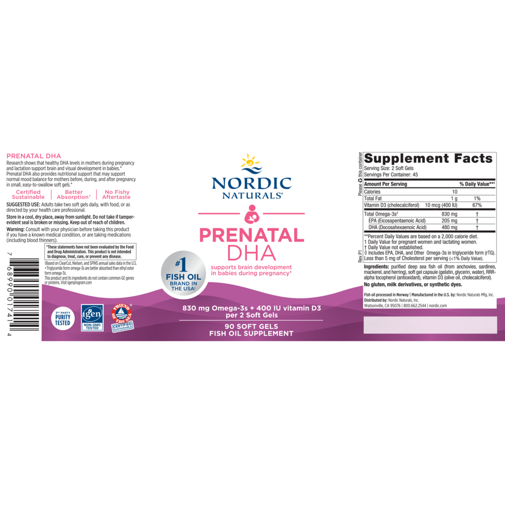 Prenatal DHA, Unflavored