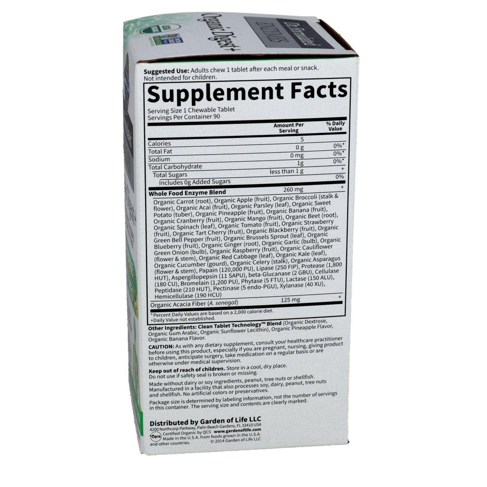 Dr. Formulated ENZYMES Organic Digest+