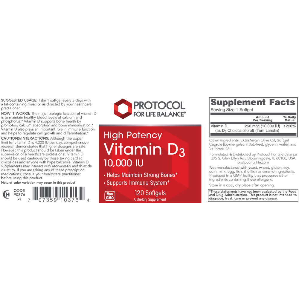 Vitamin D3 10,000IU