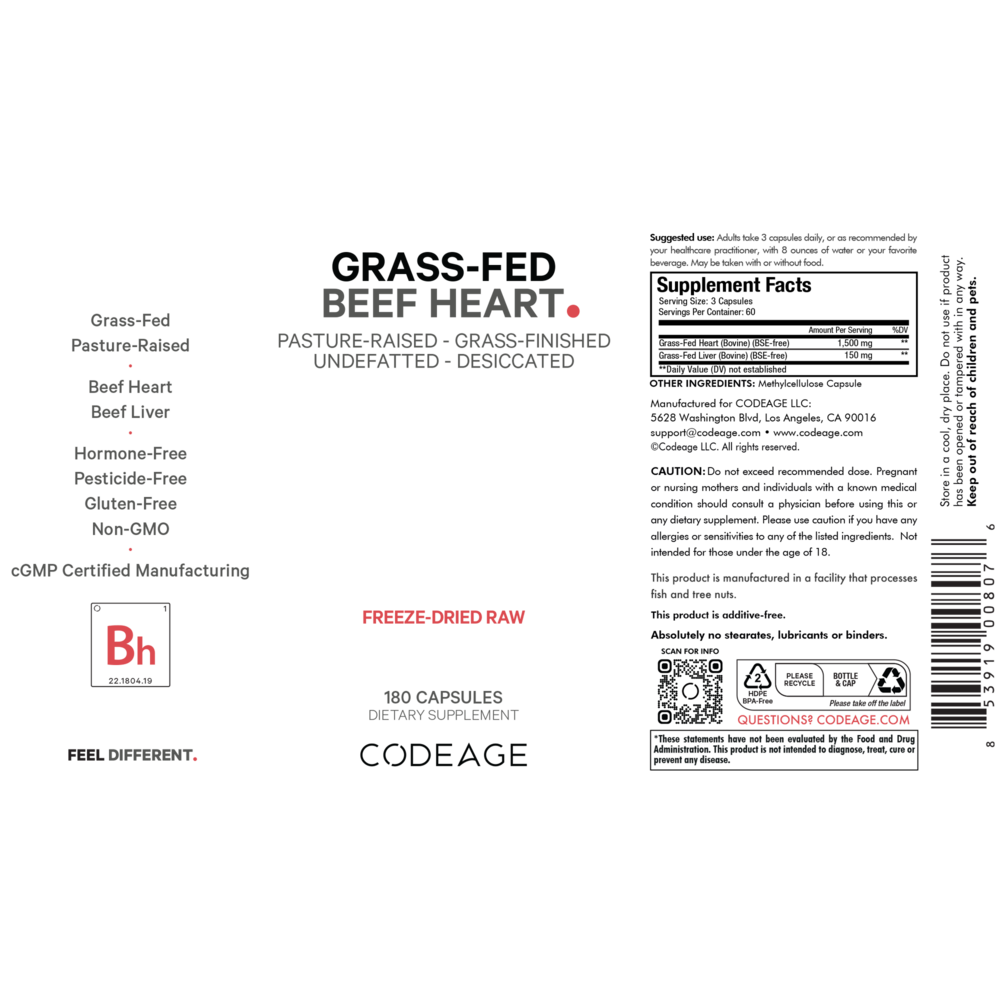 Grass-Fed Beef Heart