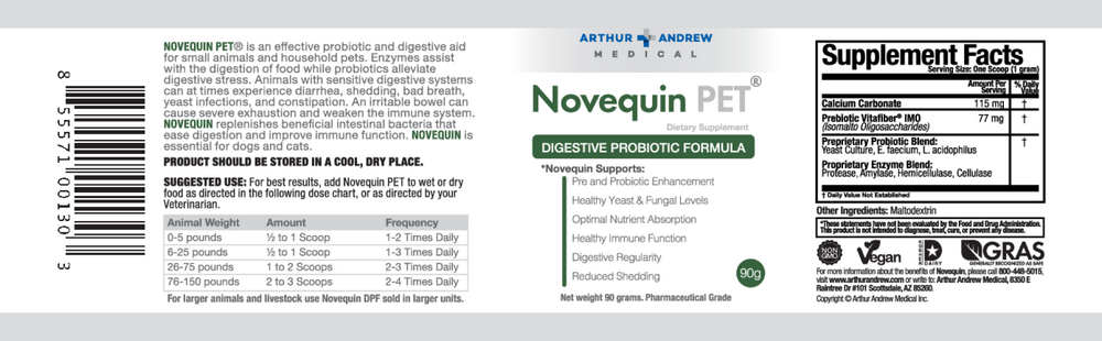 Novequin PET (Digestive Probiotic Formula) Equine/Pets 90g