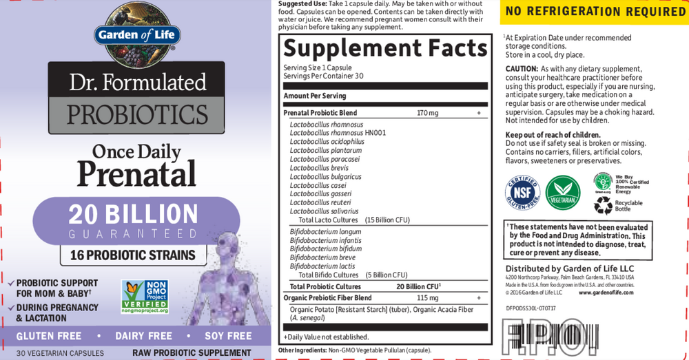Dr. Formulated Probiotics Once Daily Prenatal Shelf Stable