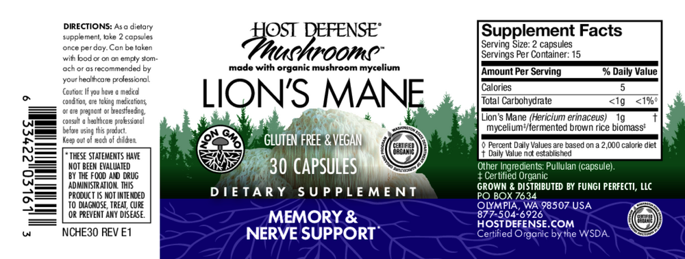 Lions Mane (Hericium erinaceus)