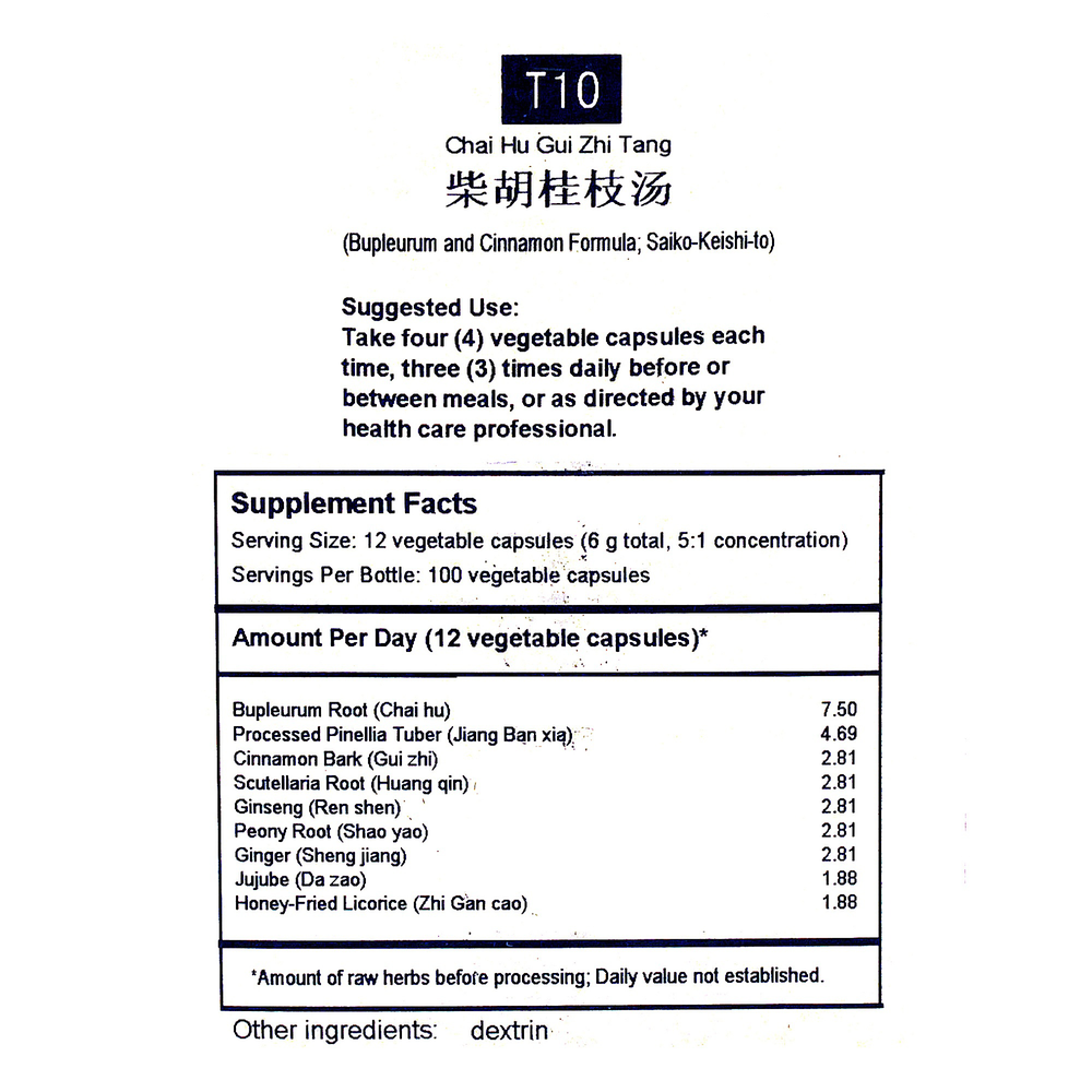 Bupleurum and Cinnamon Formula (T10)