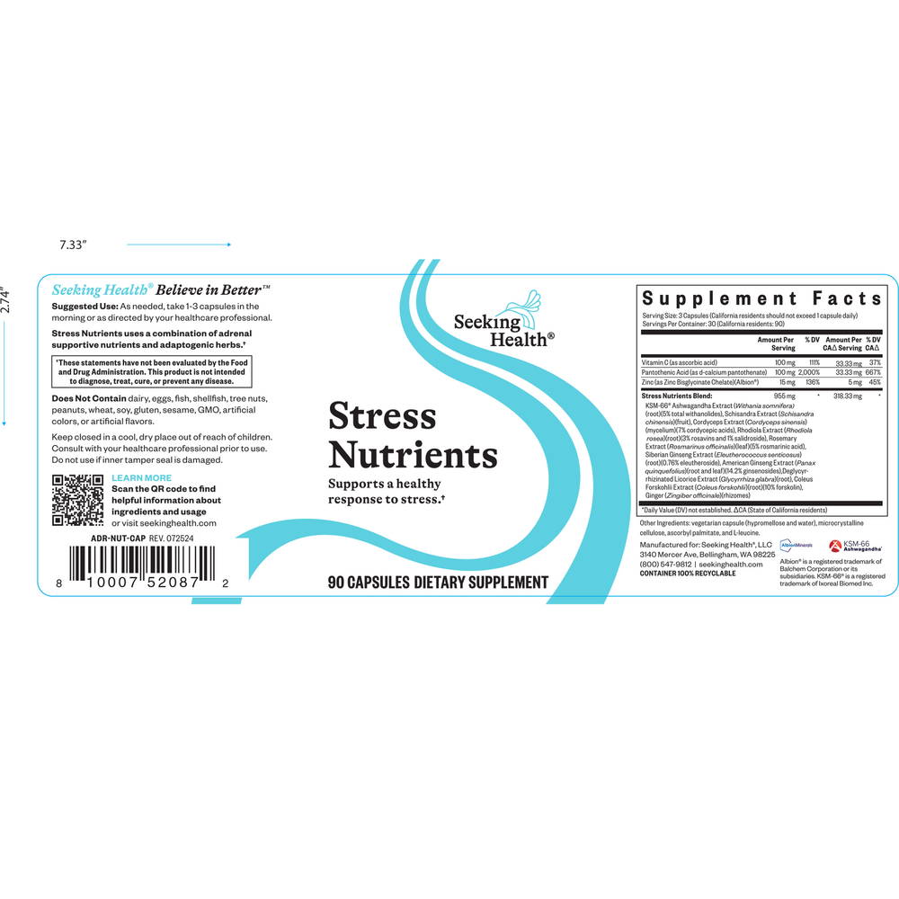 Stress Nutrients (formerly Adrenal Nutrients)