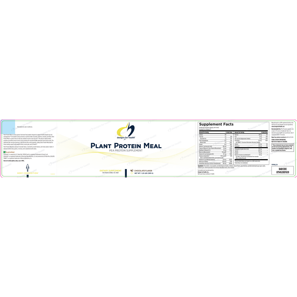 Plant Protein Meal Chocolate (California Only)