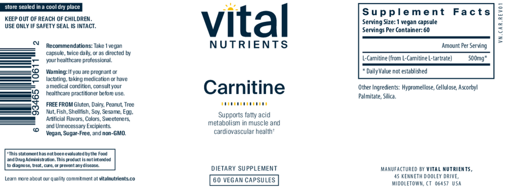 Carnitine 500mg