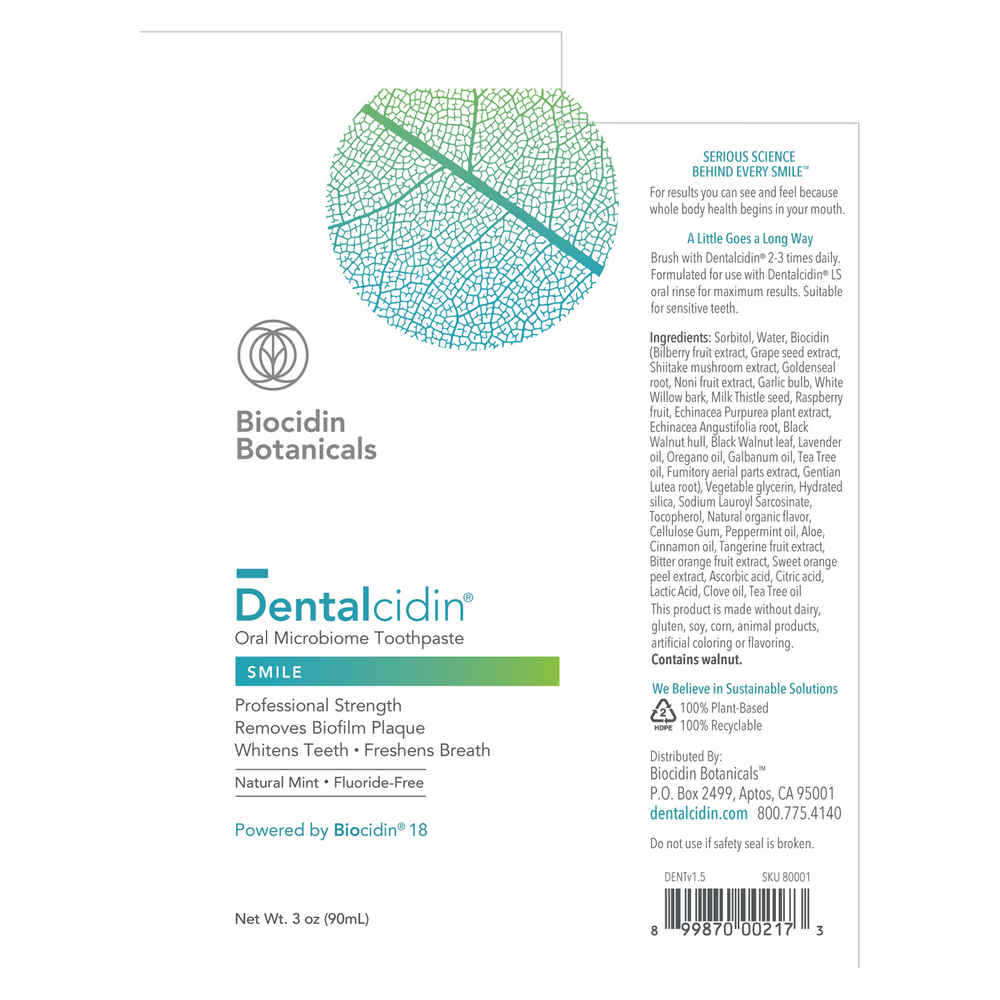 Dentalcidin Broad-Spectrum Toothpaste with Biocidin