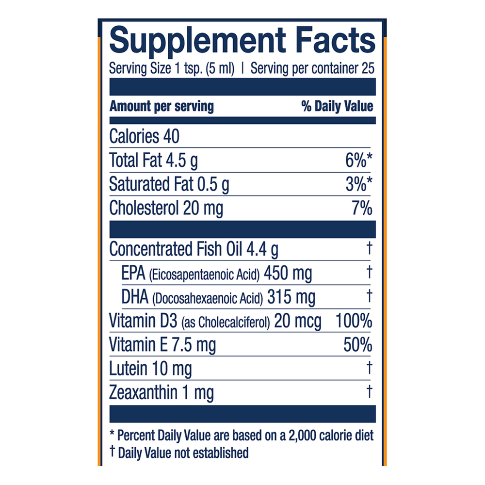 Wild Norwegian Cod Liver Oil+, Orange Bliss Flavor