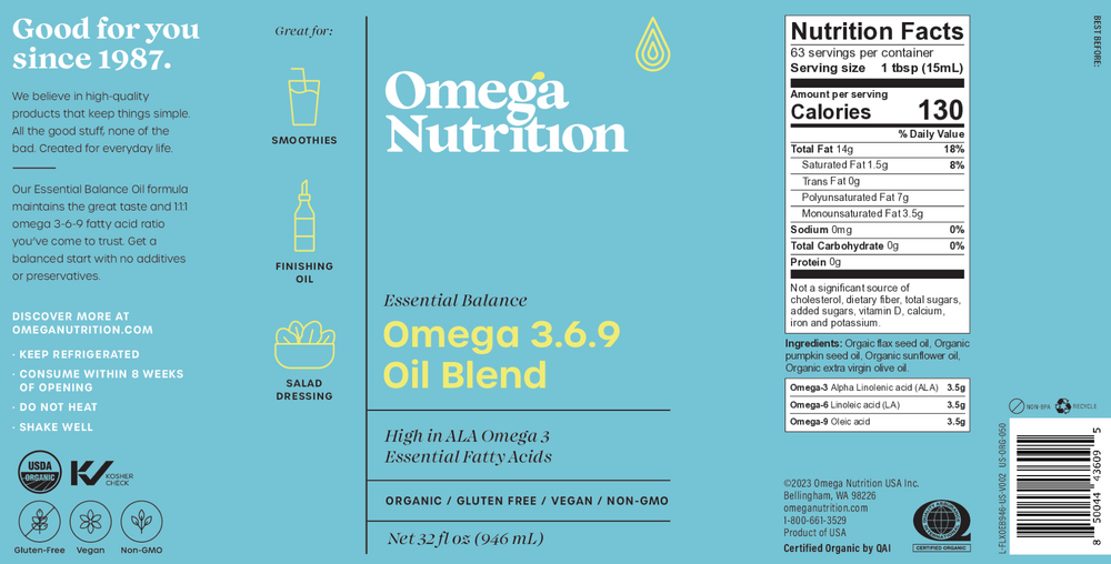 Omega 3 6 9 Oil Blend