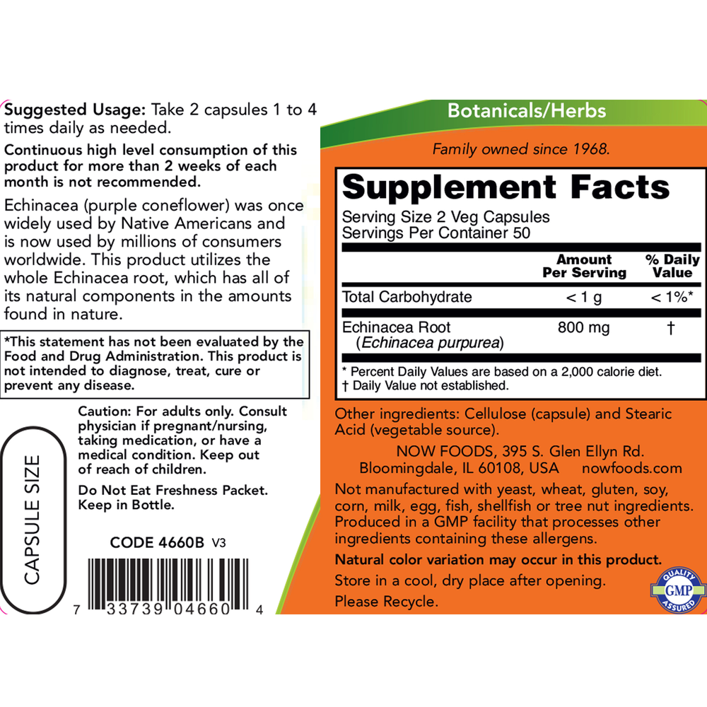 Echinacea Root 400mg