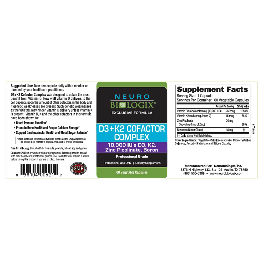 Vitamin D3+K2 Cofactor Complex