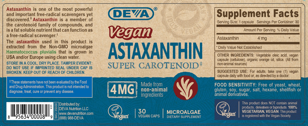 Vegan Astaxanthin