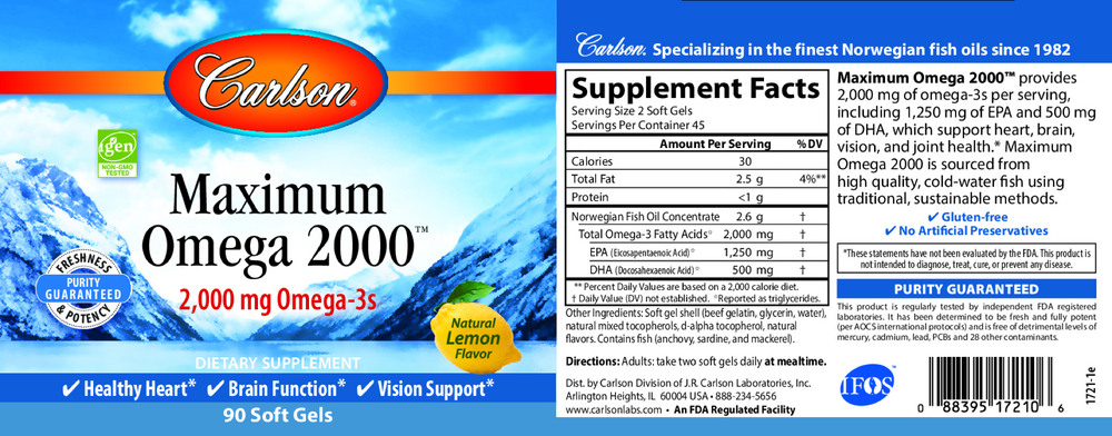 Maximum Omega 2000 (Bonus Bottle)