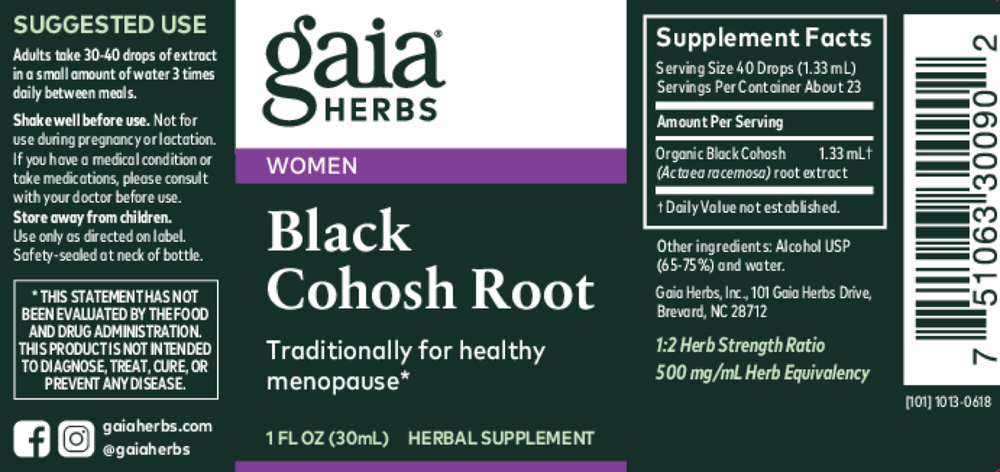 Black Cohosh Root