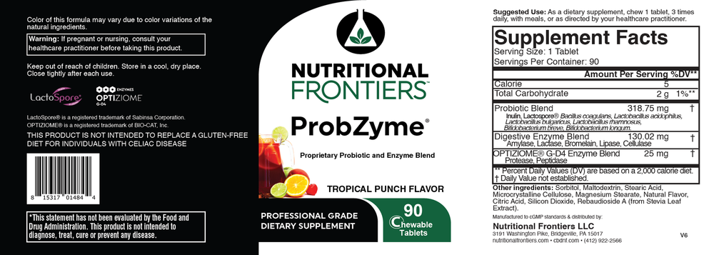 ProbZyme, Tropical Punch Chewables
