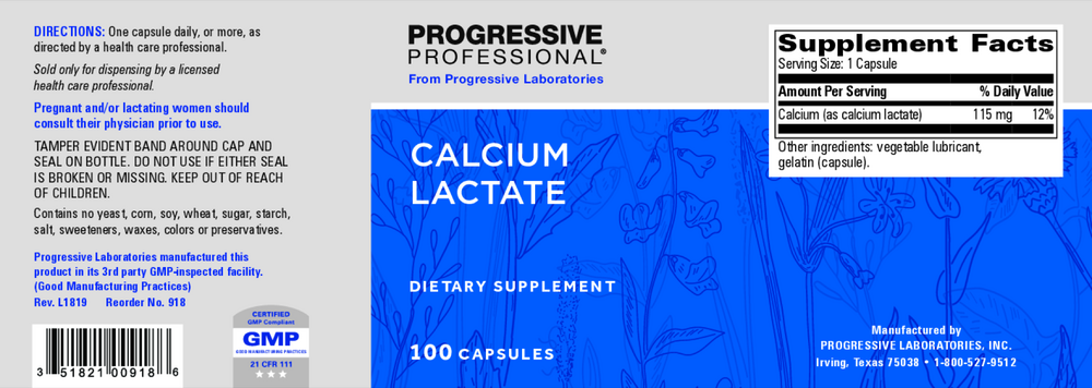 Calcium Lactate 115mg