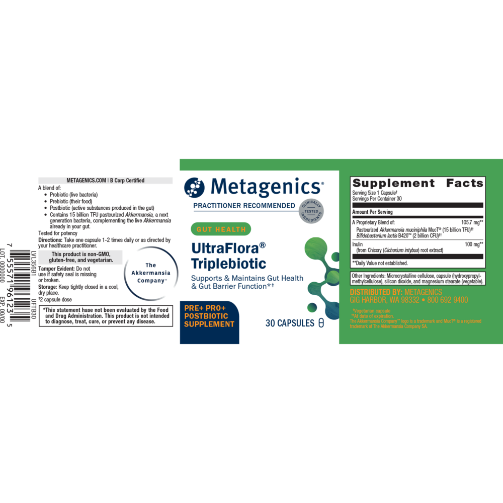 UltraFlora® Triplebiotic with Akkermansia