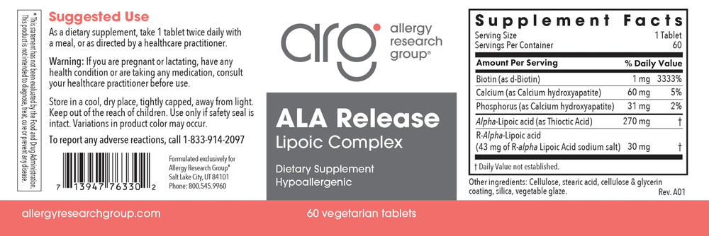 ALA Release (Sustained-Released Lipoic Complex)