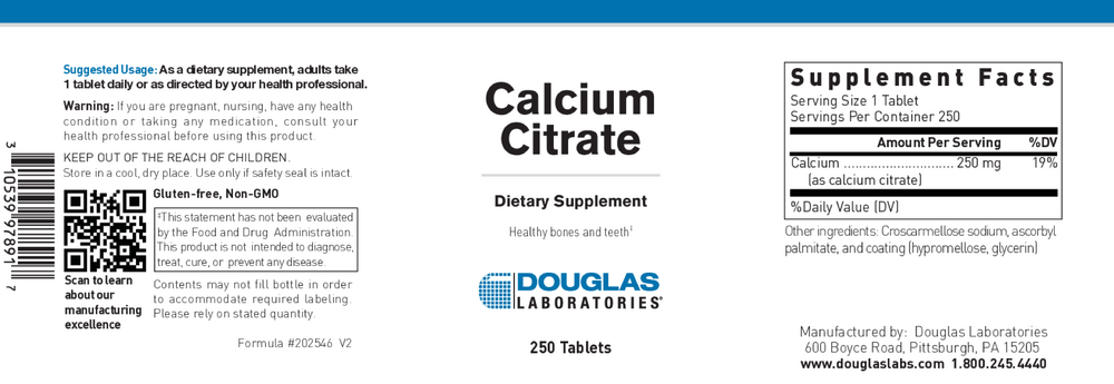 Calcium Citrate (250mg)