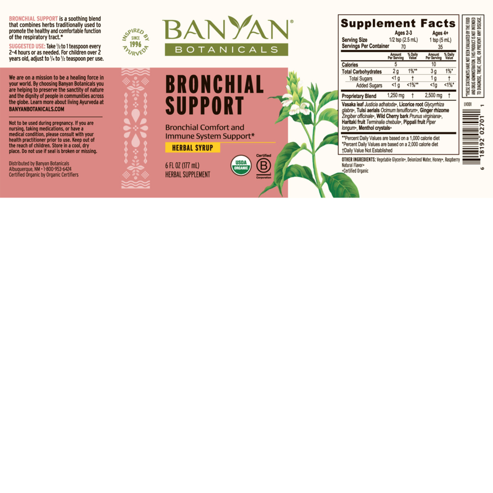 Bronchial Support Herbal Syrup