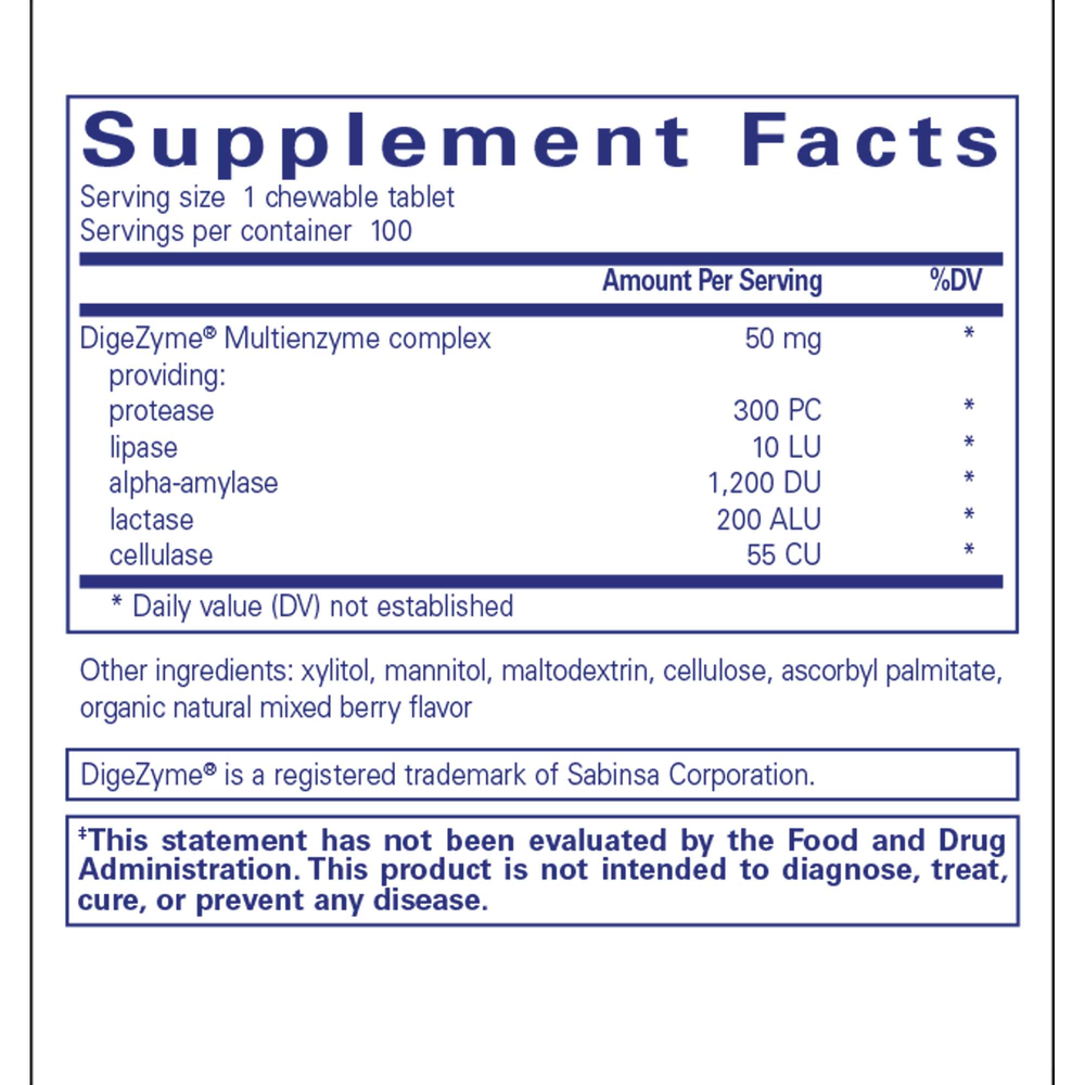 Digestive Enzyme chewables