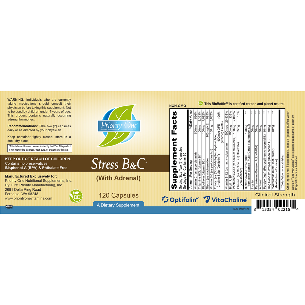 Stress B and C w/Adrenal