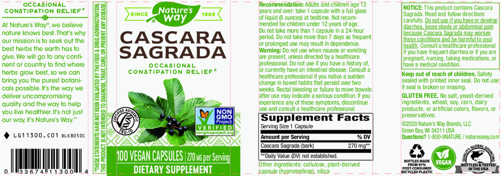 Cascara Sagrada Bark