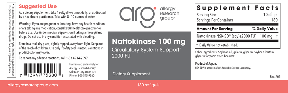 Nattokinase Circulatory Systemic Enzymes