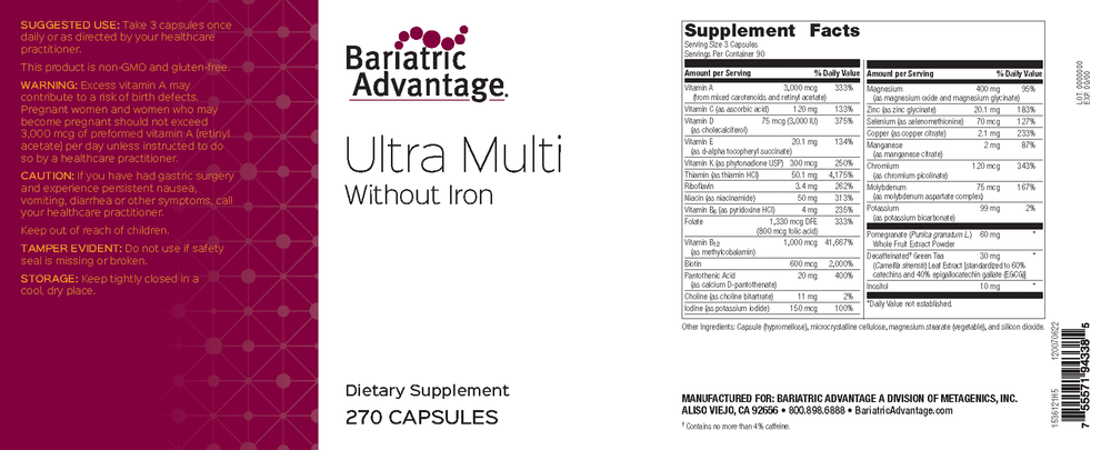 Ultra Multi Formula without Iron