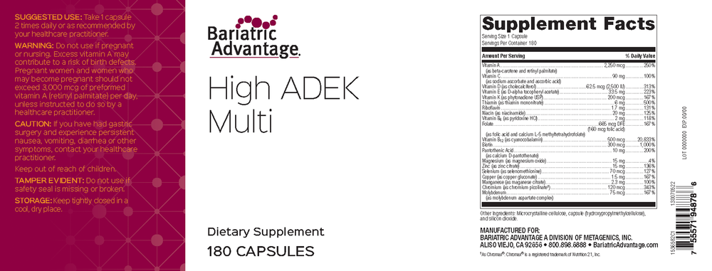 High ADEK Multi Capsule