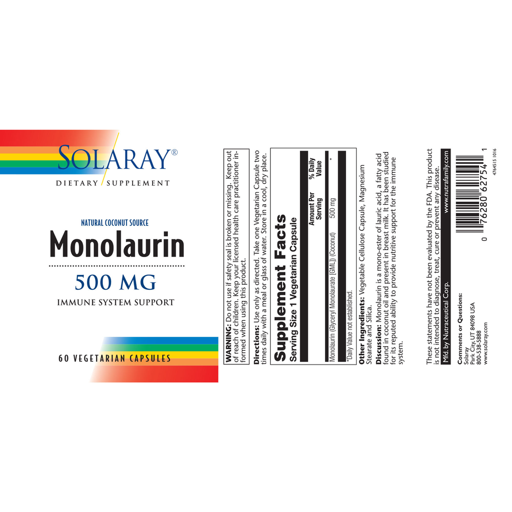 Monolaurin, Immune System Support