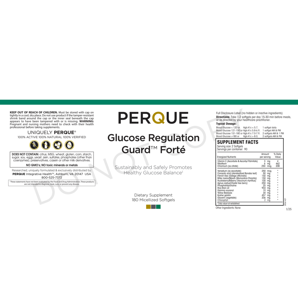Glucose Regulation Guard Forte