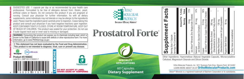 Prostatrol Forte (California Only)