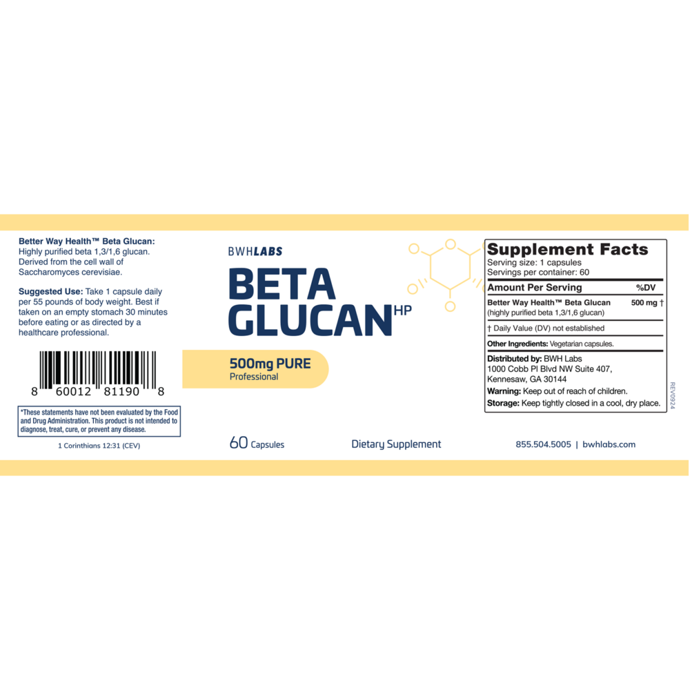 Beta Glucan 500mg