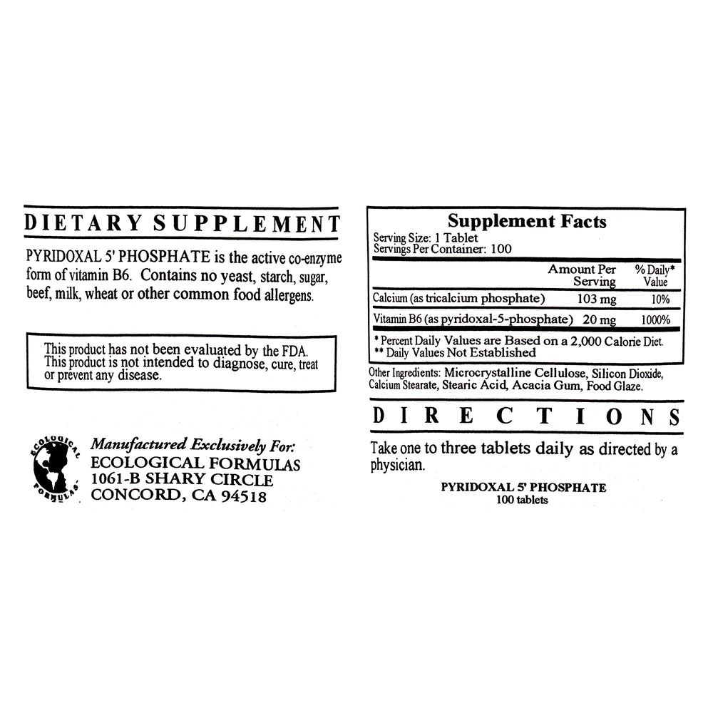Pyridoxal 5' Phosphate