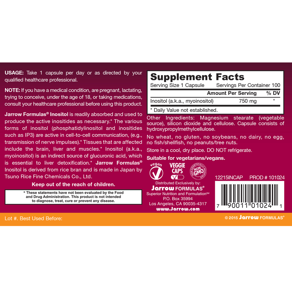 Inositol 750mg