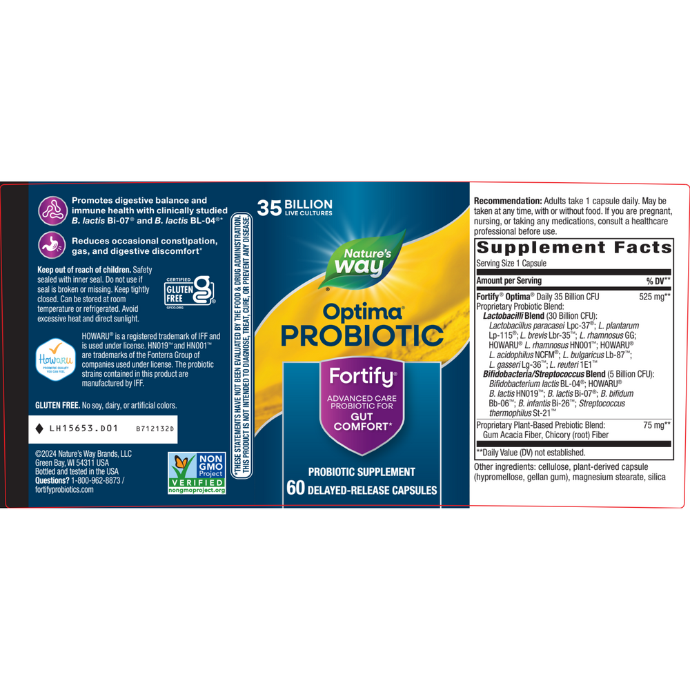 Fortify™ Optima® 35 Billion Probiotic + Prebiotic