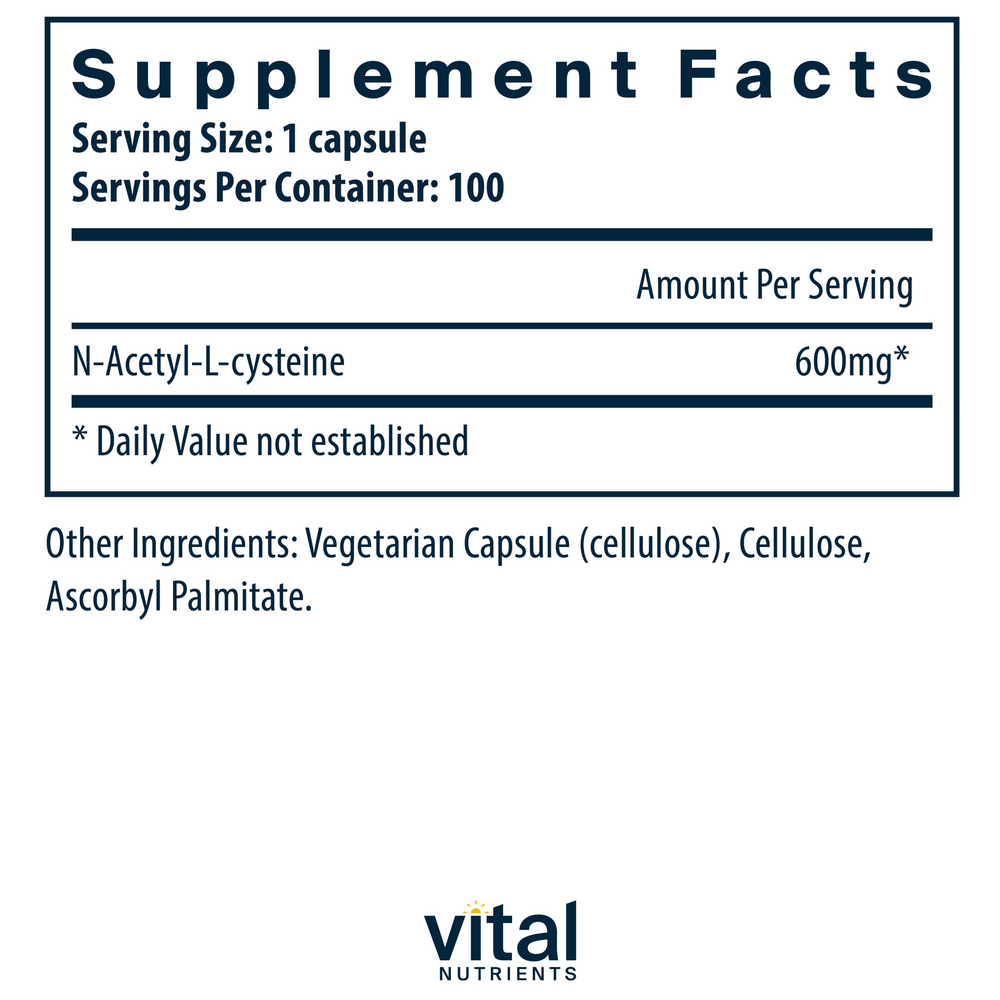 NAC (N-Acetyl-l-Cysteine) 600mg