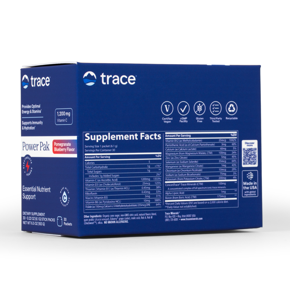 Electrolyte Stamina Power Pak - Non-GMO Pom-Blueberry