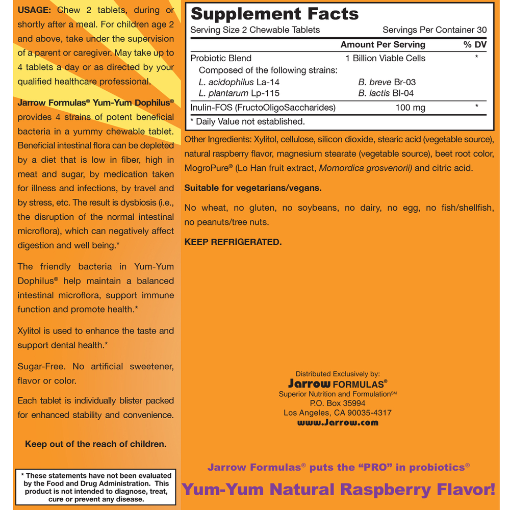 Yum-Yum Dophilus (1 Billion CFU)