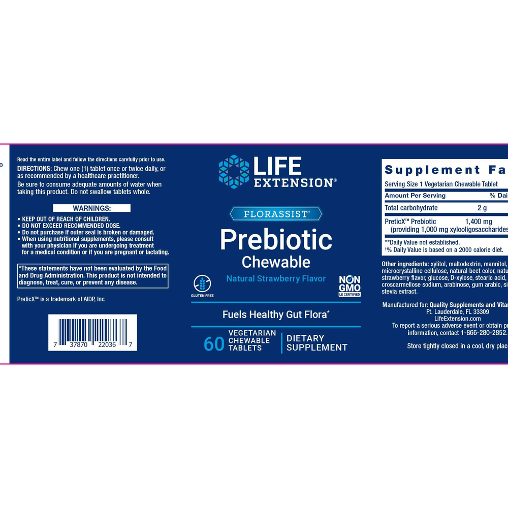 FLORASSIST Prebiotic Chewable